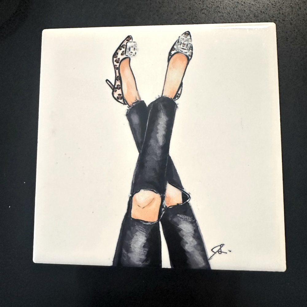 Melsy print coaster. - Picture 2 of 3